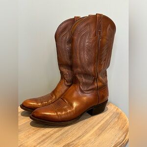 Lucchese 2000 Vintage T3013R4 Leather Western Cowboy Boots Size 11 D See flaws